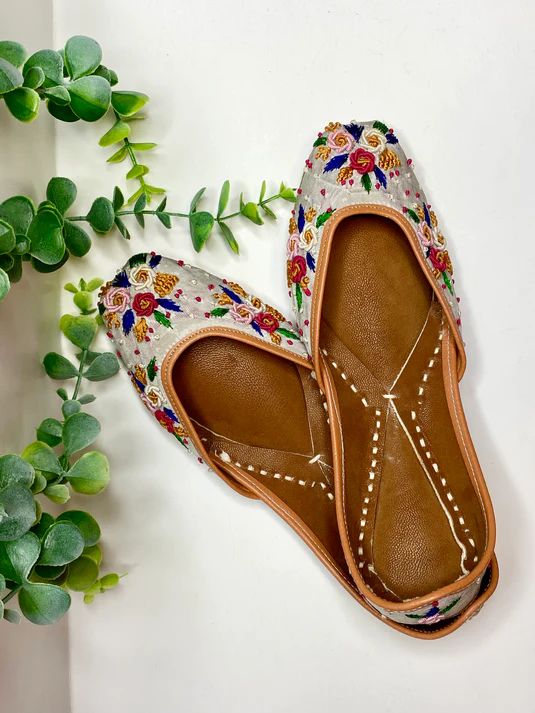 beaded Indian shoes