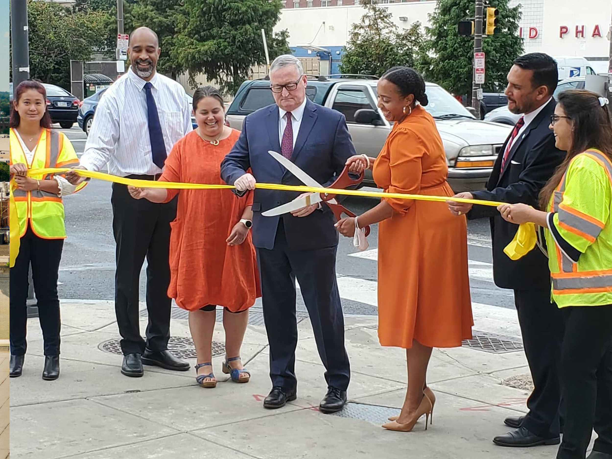 Shalimar cuts Ribbon on broad street